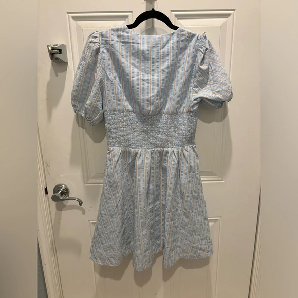 B. Right the label stripped dress sz M - Picture 2 of 4